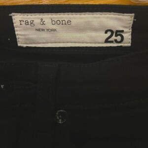 Rag & Bone Cate Mid Rise Black Jeans (Size 25)